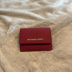 Small hot pink Michael Kors wallet